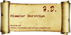 Himmler Dorottya névjegykártya