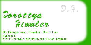 dorottya himmler business card